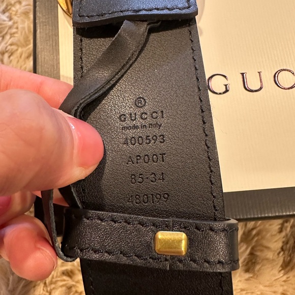 GG MARMONT WIDE BELT 85/34 - Picture 4 of 7